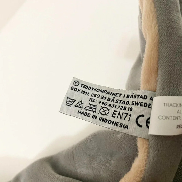 Teddykompaniet Diinglisar  13 Inch Plush Animal Baby Blanket Elephant Blanky - Picture 13 of 16